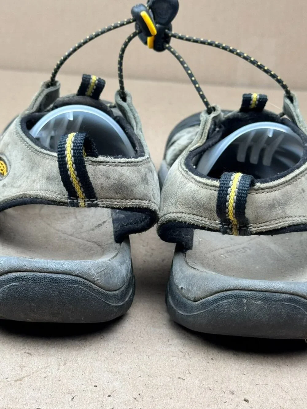 Keen Men's Gray Leather Hiking Sandals Size US 9